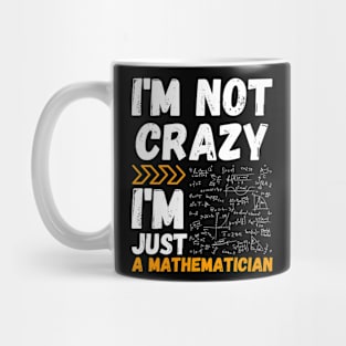 I'm not crazy, I'm just a mathematician Mug